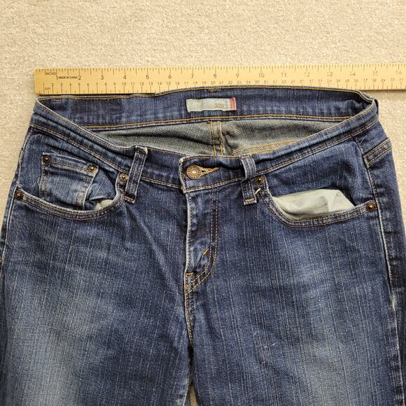 Levi Strauss & Co 520 Curvy Bootcut Jeans Women's Size Medium Dark Blue - Picture 4 of 9